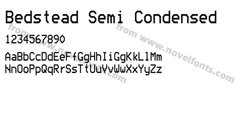 Bedstead Semi CondensedPreview