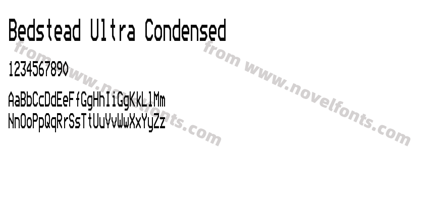 Bedstead Ultra CondensedPreview