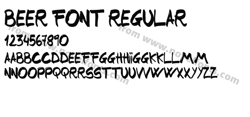 Beer Font RegularPreview