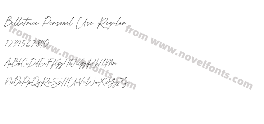 Bellatrice Personal Use RegularPreview