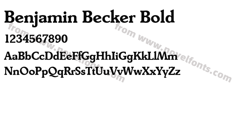 Benjamin Becker BoldPreview