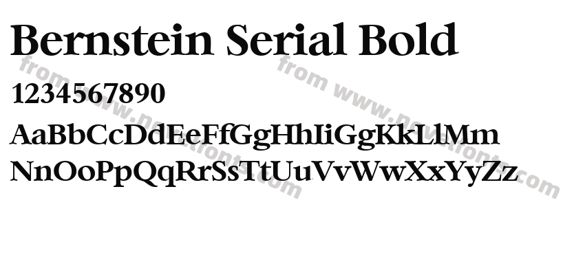 Bernstein Serial BoldPreview