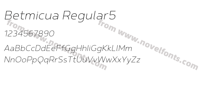 Betmicua Regular5Preview