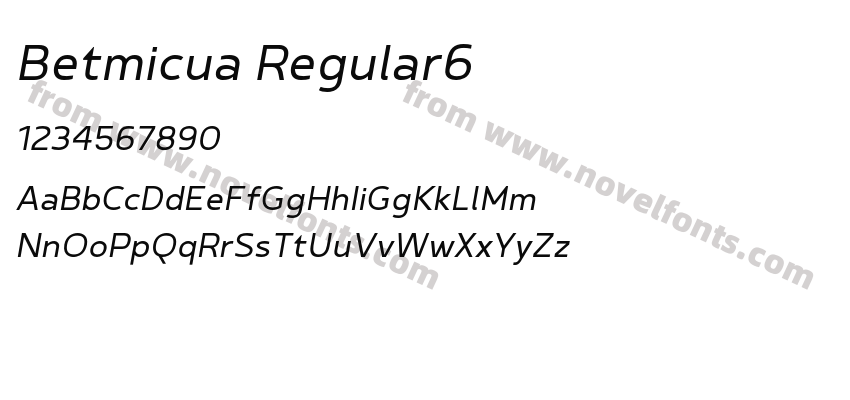 Betmicua Regular6Preview