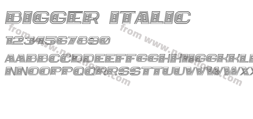 Bigger ItalicPreview