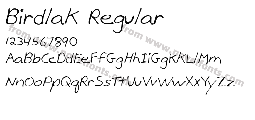 Birdlak RegularPreview