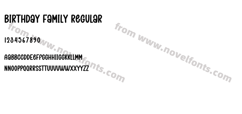 Birthday Family RegularPreview