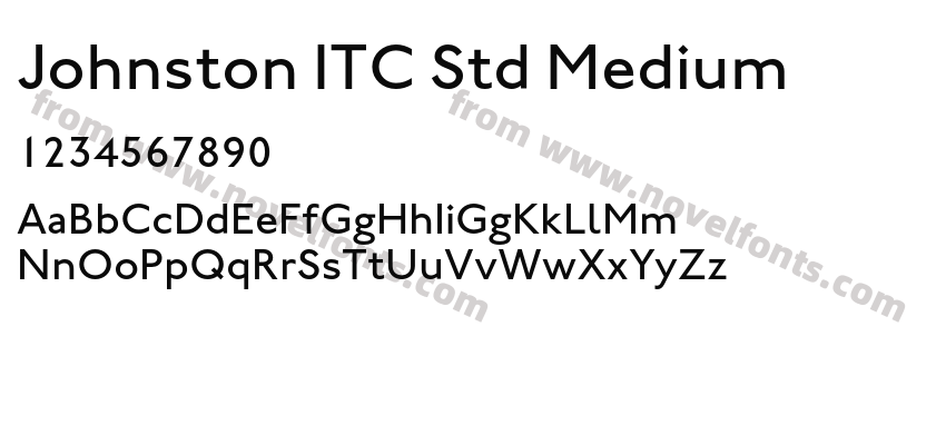 Johnston ITC Std MediumPreview