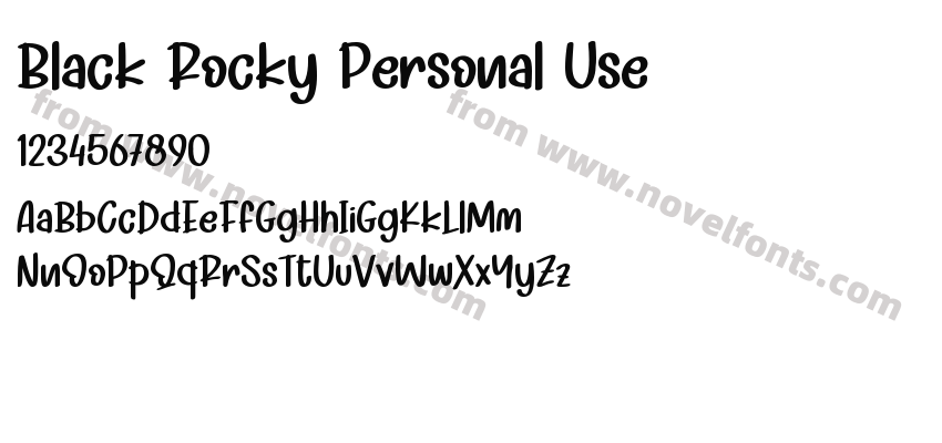 Black Rocky Personal UsePreview