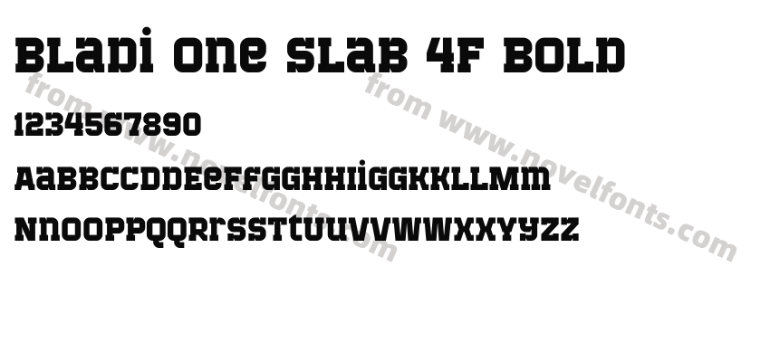 Bladi One Slab 4F BoldPreview