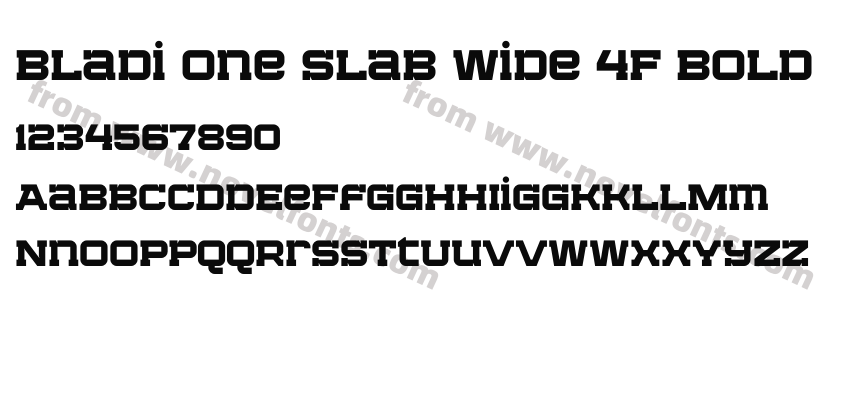 Bladi One Slab Wide 4F BoldPreview