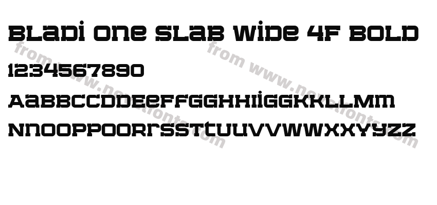 Bladi One Slab Wide 4F BoldPreview