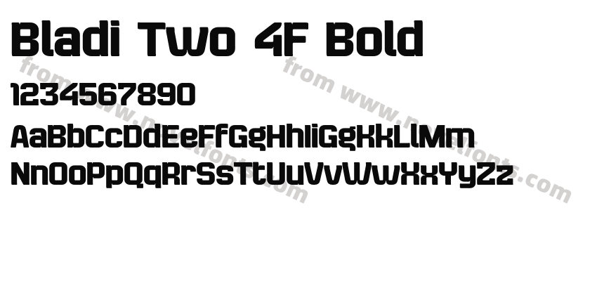 Bladi Two 4F BoldPreview