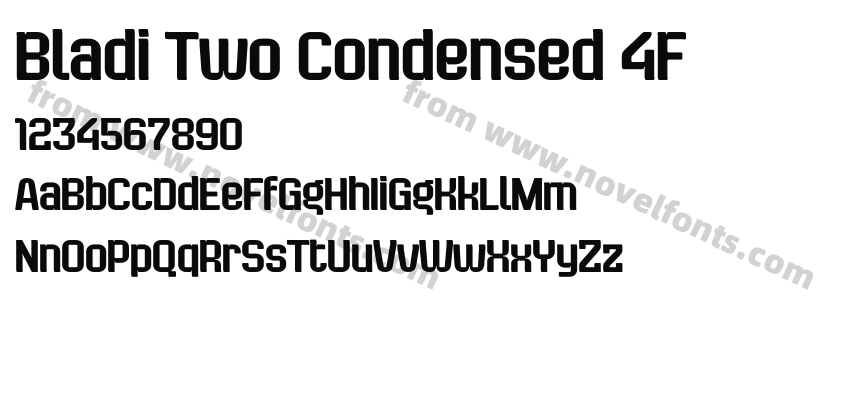 Bladi Two Condensed 4FPreview