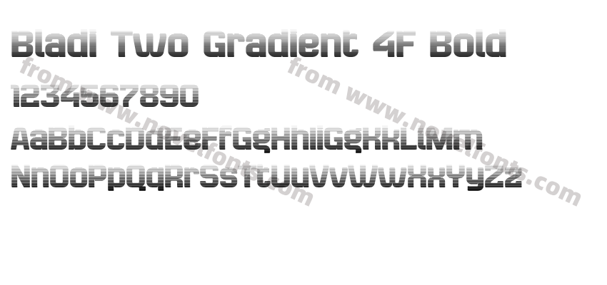 Bladi Two Gradient 4F BoldPreview