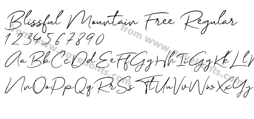 Blissful Mountain Free RegularPreview