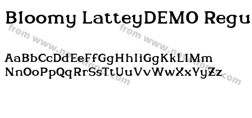 Bloomy LatteyDEMO RegularPreview