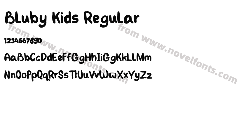 Bluby Kids RegularPreview