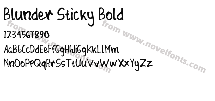Blunder Sticky BoldPreview