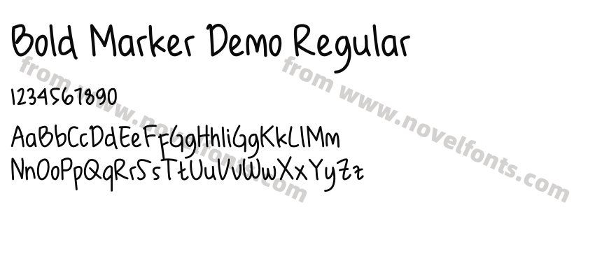 Bold Marker Demo RegularPreview
