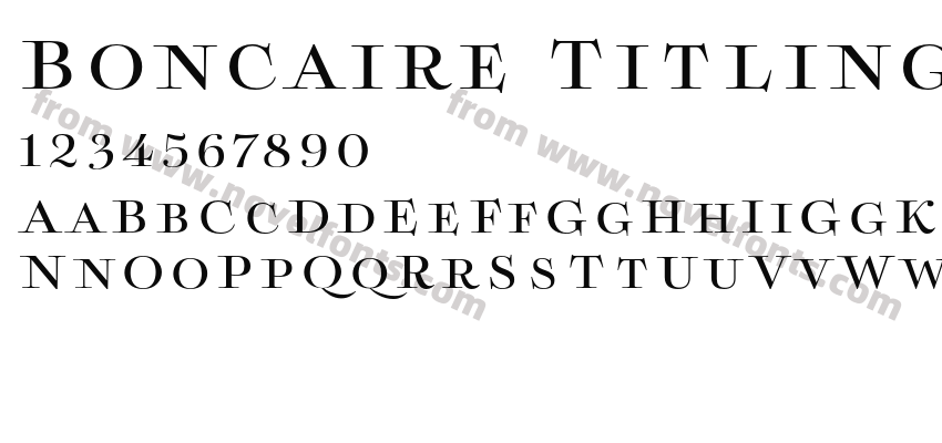 Boncaire Titling MediumPreview