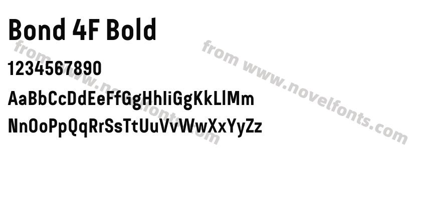 Bond 4F BoldPreview