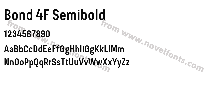 Bond 4F SemiboldPreview