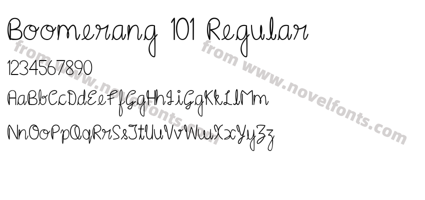 Boomerang 101 RegularPreview