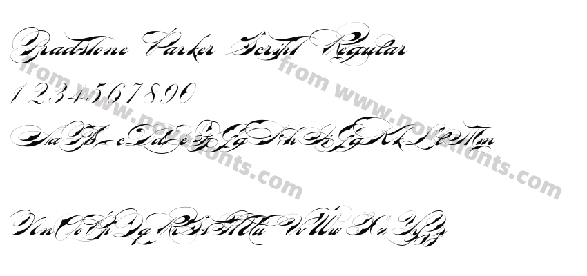 Bradstone Parker Script RegularPreview