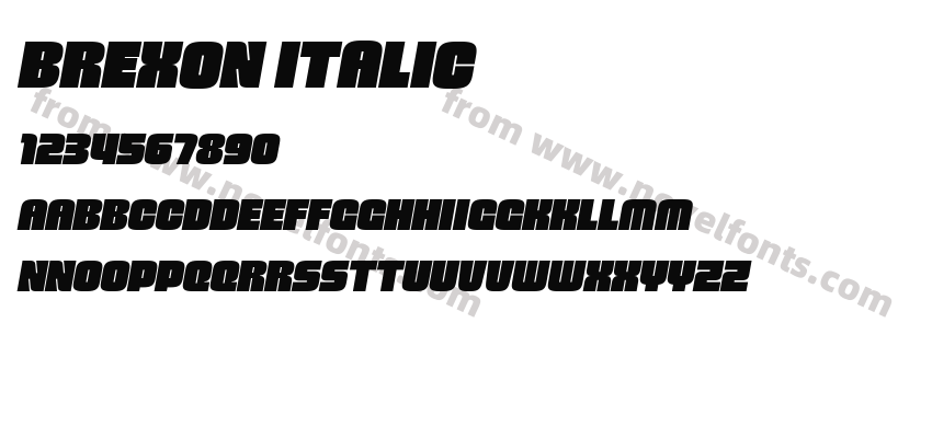 Brexon ItalicPreview