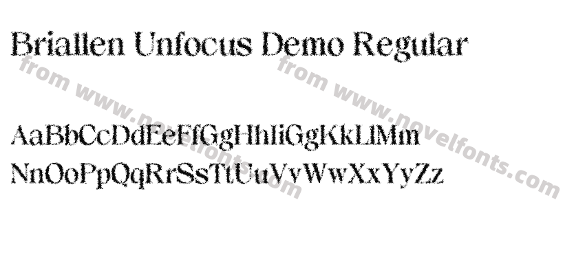 Briallen Unfocus Demo RegularPreview
