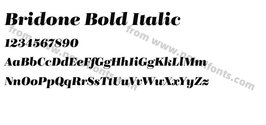 Bridone Bold ItalicPreview