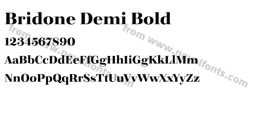 Bridone Demi BoldPreview
