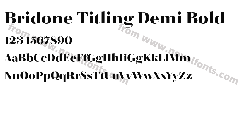 Bridone Titling Demi BoldPreview