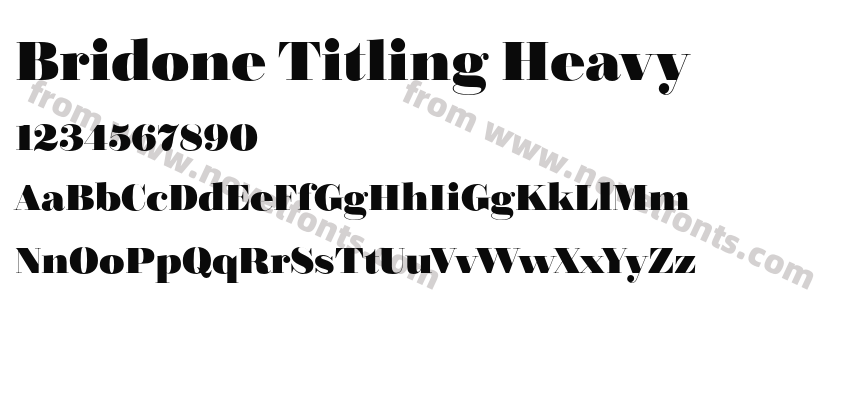 Bridone Titling HeavyPreview