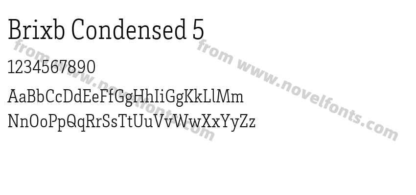 Brixb Condensed 5Preview