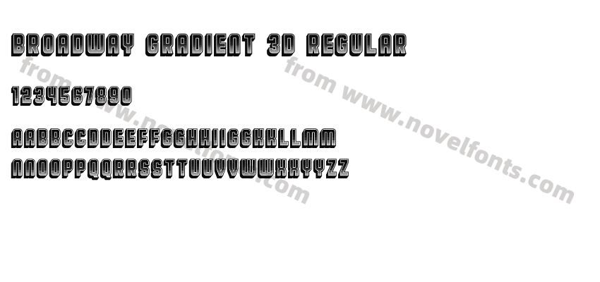 Broadway Gradient 3D RegularPreview