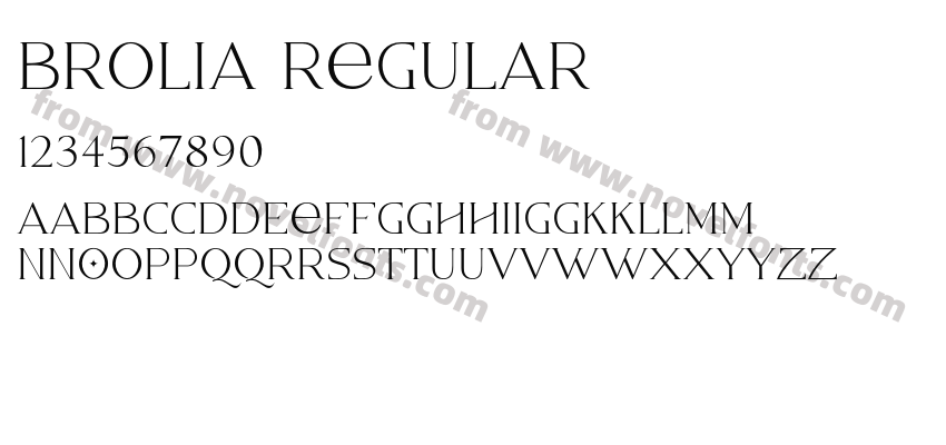 Brolia RegularPreview