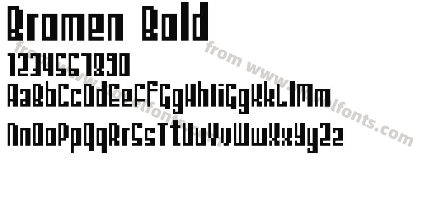 Bromen BoldPreview
