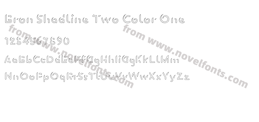 Bron Shadline Two Color OnePreview