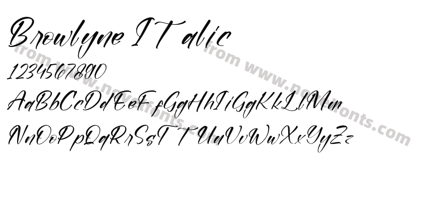 Browlyne ItalicPreview