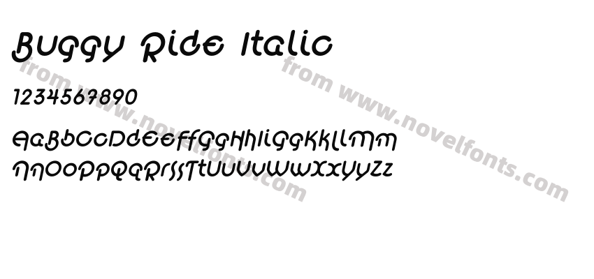 Buggy Ride ItalicPreview