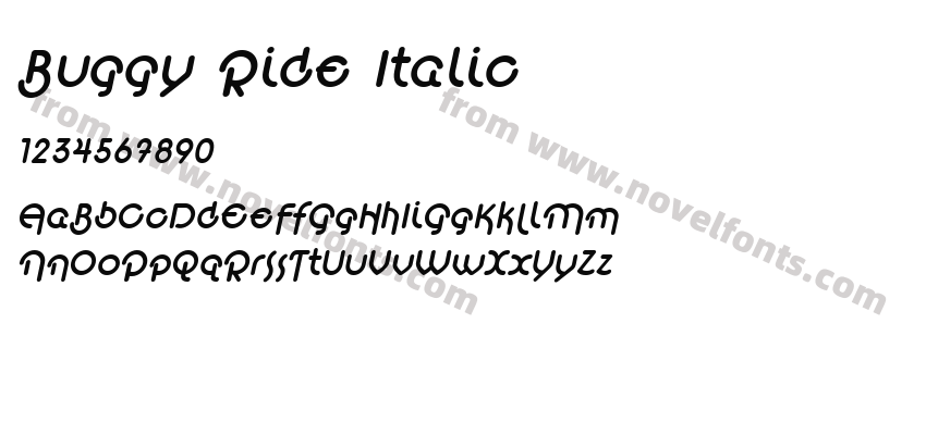Buggy Ride ItalicPreview