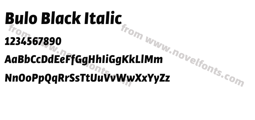 Bulo Black ItalicPreview
