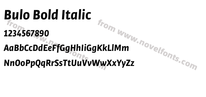 Bulo Bold ItalicPreview