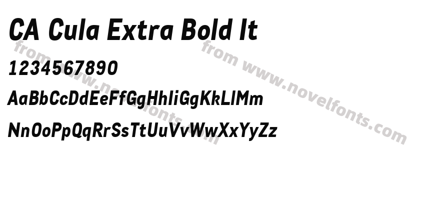 CA Cula Extra Bold ItPreview