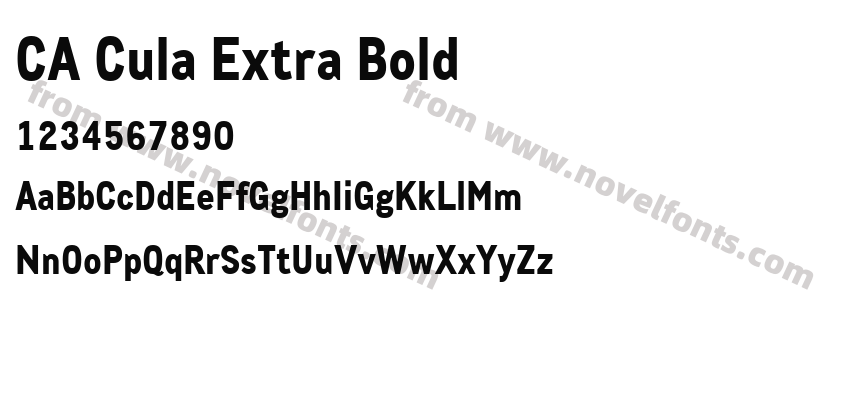 CA Cula Extra BoldPreview