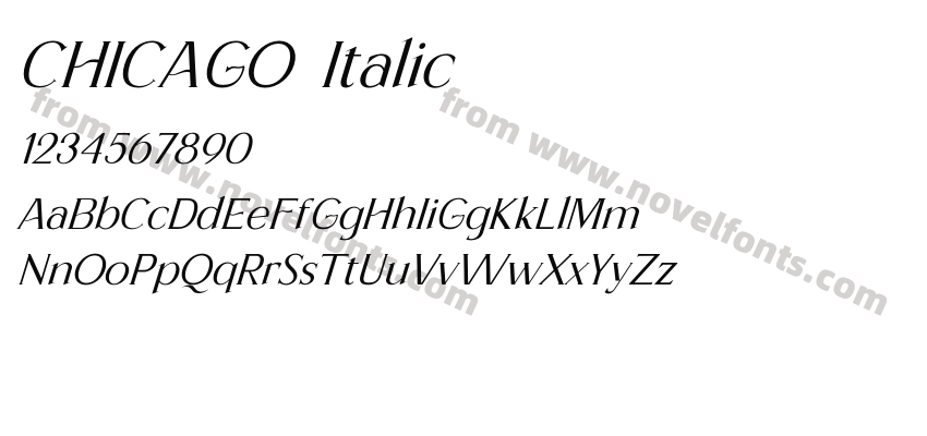 CHICAGO ItalicPreview