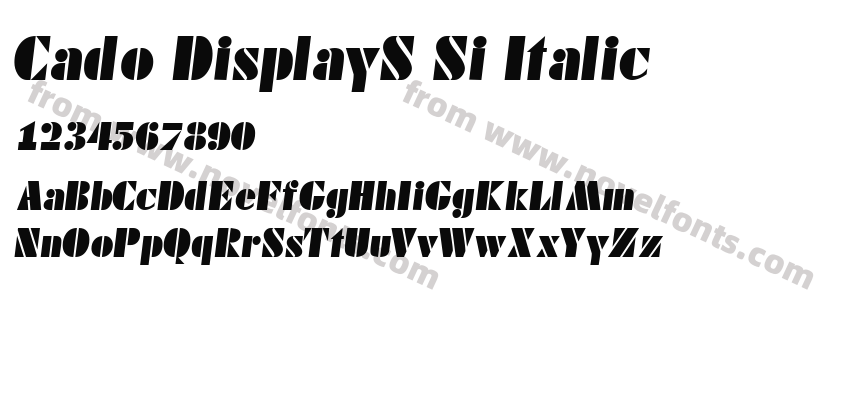 Cado DisplayS Si ItalicPreview