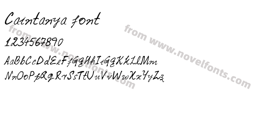 Caintanya fontPreview